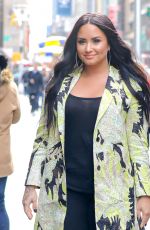 DEMI LOVATO Arrives at SiriusXM Studios in New York 03/22/2018
