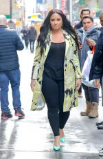DEMI LOVATO Arrives at SiriusXM Studios in New York 03/22/2018