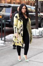 DEMI LOVATO Arrives at Z100 Radio in New York 03/22/2018