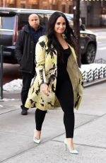 DEMI LOVATO Arrives at Z100 Radio in New York 03/22/2018