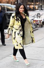 DEMI LOVATO Arrives at Z100 Radio in New York 03/22/2018