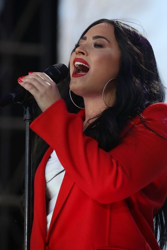 DEMI LOVATO at March for Our Lives in Washington, D.C. 03/24/2018