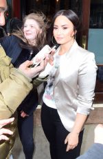 DEMI LOVATO leaves Her Hotel in New York 03/16/2018