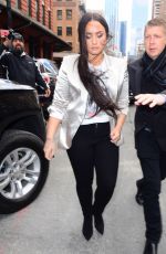 DEMI LOVATO leaves Her Hotel in New York 03/16/2018