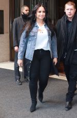 DEMI LOVATO Leaves Her Hotel in New York 03/23/2018