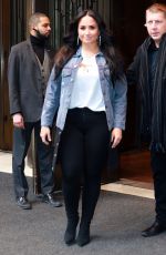 DEMI LOVATO Leaves Her Hotel in New York 03/23/2018