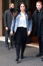 DEMI LOVATO Leaves Her Hotel in New York 03/23/2018