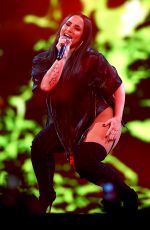 DEMI LOVATO Performs at Her Tell Me You Love Me Tour at American Airlines Arena in Miami 03/30/2018