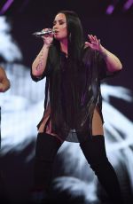 DEMI LOVATO Performs at Her Tell Me You Love Me Tour at American Airlines Arena in Miami 03/30/2018