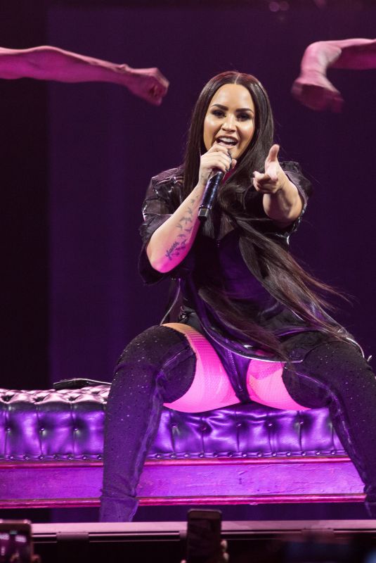 DEMI LOVATO Performs at Her Tell Me You Love Me World Tour in New York 03/16/2018