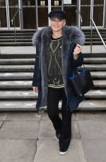 DENISE VAN OUTEL Leaves RTE Studios in Dublin 03/23/2018
