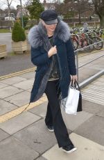 DENISE VAN OUTEL Leaves RTE Studios in Dublin 03/23/2018