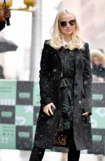 DOVE CAMERON Arrives at Build Studios in New York 03/21/2018