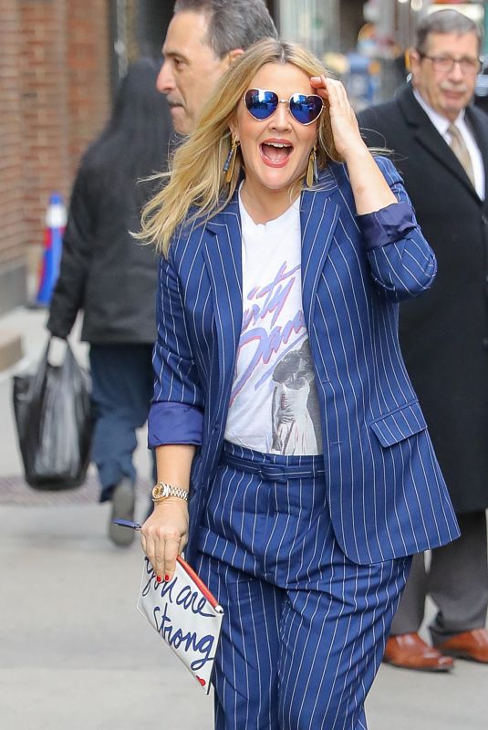 DREW BARRYMORE at Late Show with Stephen Colbert