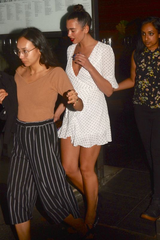 DUA LIPA Out for Dinner in Sydney 03/19/2018