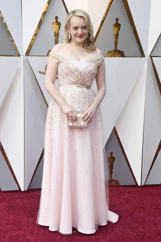 ELISABETH MOSS at Oscar 2018 in Los Angeles 03/04/2018