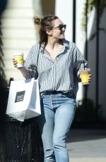 ELIZABETH OLSEN Out for Coffee in Los Angeles 03/28/2018