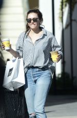 ELIZABETH OLSEN Out for Coffee in Los Angeles 03/28/2018