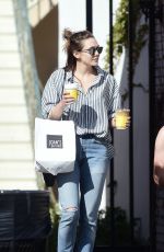 ELIZABETH OLSEN Out for Coffee in Los Angeles 03/28/2018