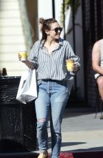 ELIZABETH OLSEN Out for Coffee in Los Angeles 03/28/2018