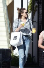 ELIZABETH OLSEN Out for Coffee in Los Angeles 03/28/2018