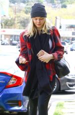 ELLE FANNING Arrives at Fitness Studio in Studio City 03/01/2018