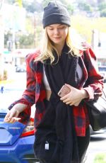ELLE FANNING Arrives at Fitness Studio in Studio City 03/01/2018