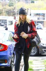 ELLE FANNING Arrives at Fitness Studio in Studio City 03/01/2018