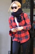 ELLE FANNING Arrives at Fitness Studio in Studio City 03/01/2018
