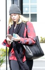 ELLE FANNING Arrives at Fitness Studio in Studio City 03/01/2018