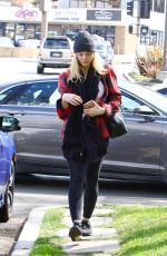 ELLE FANNING at a Fitness Studio in Studio City 03/01/2018