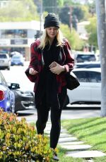 ELLE FANNING at a Fitness Studio in Studio City 03/01/2018