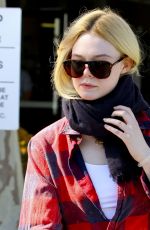 ELLE FANNING at a Fitness Studio in Studio City 03/01/2018
