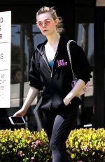 ELLE FANNING Heading to a Gym in Los Angeles 02/28/2018