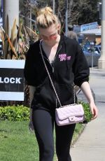 ELLE FANNING Heading to a Gym in Los Angeles 02/28/2018