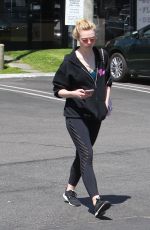 ELLE FANNING Heading to a Gym in Los Angeles 02/28/2018