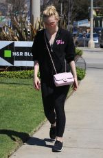 ELLE FANNING Heading to a Gym in Los Angeles 02/28/2018