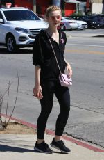 ELLE FANNING Heading to a Gym in Los Angeles 02/28/2018