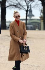ELLE FANNING Out and About in Paris 03/05/2018