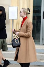 ELLE FANNING Out and About in Paris 03/05/2018