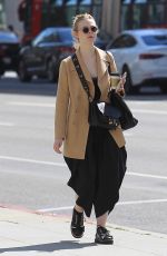 ELLE FANNING Out for Coffee in Beverly Hills 03/20/2018