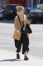 ELLE FANNING Out for Coffee in Beverly Hills 03/20/2018