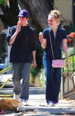 ELLE FANNING Out on a Date in Los Feliz 03/27/2018