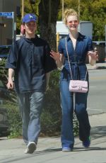 ELLE FANNING Out on a Date in Los Feliz 03/27/2018
