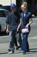 ELLE FANNING Out on a Date in Los Feliz 03/27/2018