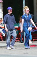 ELLE FANNING Out on a Date in Los Feliz 03/27/2018