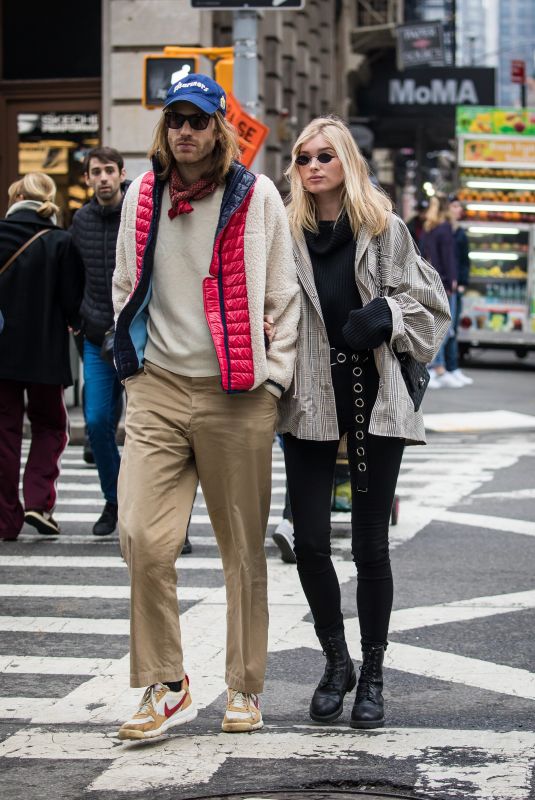 ELSA HOSK and Tom Daly Out in New York 03/29/2018