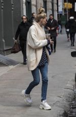 ELSA HOSK Leaves Her Apartment in New York 03/27/2018