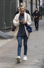 ELSA HOSK Leaves Her Apartment in New York 03/27/2018