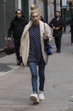 ELSA HOSK Leaves Her Apartment in New York 03/27/2018
